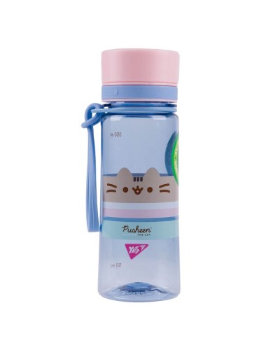 Пляшка для води «Pusheen» 400 мл блакитна, ТМ Yes