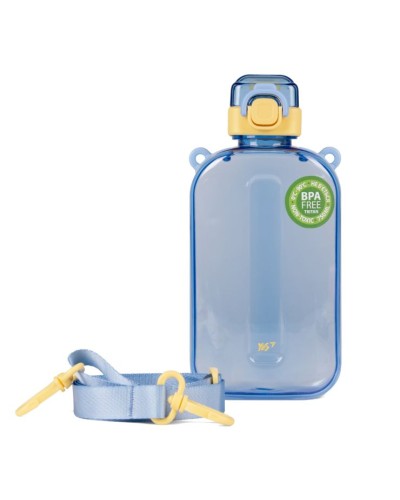 Пляшка-фляга для води «Fusion» 750 мл жовто-блакитна, ТМ Yes