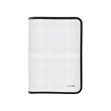 Папка-пенал В5 пластикова на блискавці з фактурою «тканина», чорна, ТМ Economix