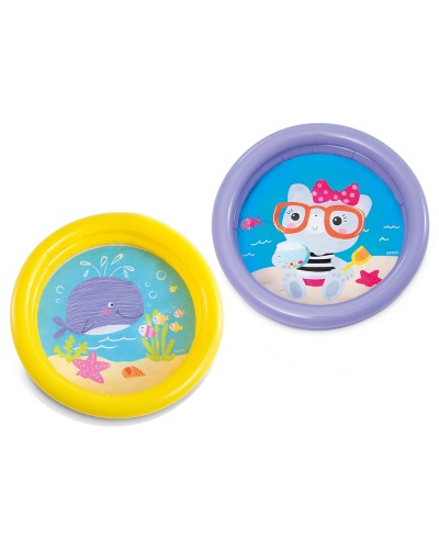 Басейн надувний 61х15 см на 2 кільця ємністю 58 л з ремкомплектом, у пакеті 25х25х3 см, ТМ Intex