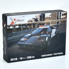 Конструктор «Поліцейська машина» на 266 деталей, у коробці 27,5x20x5,5 см