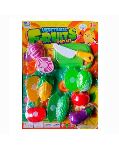 Набір продуктів: овочі, дошка, ніж на липучках, на планшетці 34,5х24,5х3,5 см