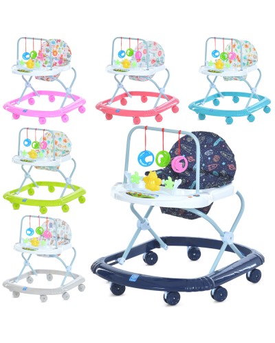 Ходунки музичні на 8 колесах по 5,4 см, в асортименті