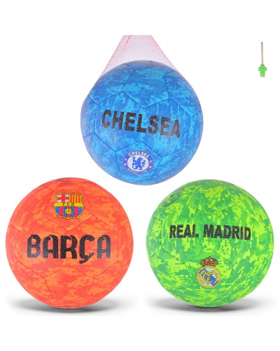 М'яч футбольний №5 з PVC вгою 280 г, в асортименті, у сітці