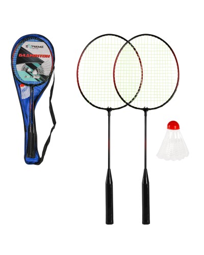 Набір для бадмінтону: 2 ракетки та воланчик, у сумці 65 см