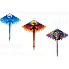 Повітряний змій 1,5 м, в асортименті, у пакеті 9х90 см