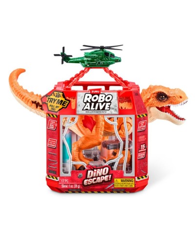 Ігровий набір «ROBO ALIVE. Втеча динозавра» зі світлом та звуком, на батарейці, у коробці 20х37х28 см