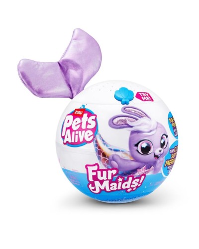 Ігровий набір PETS ALIVE серії «Furmaids. Зірковий кролик» 16х16х15, з аксесуарами та звуком, на батарейці, у кулі 16х16х15 см