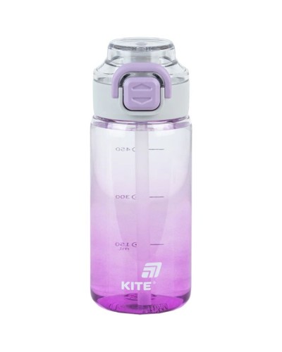 Пляшечка для води 600 мл фіолетова, ТМ Kite