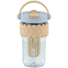 Склянка для води 700 мл бежево-блакитний, ТМ Kite