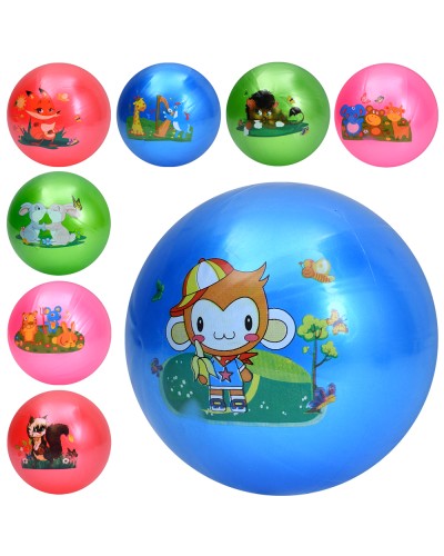 М'яч дитячий «Тваринки» 9 дюймів вагою 60 г, в асортименті