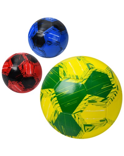 М'яч футбольний № 5 з ПВХ товщиною 1,8 мм вагою 280-300 г, в асортименті, у пакеті