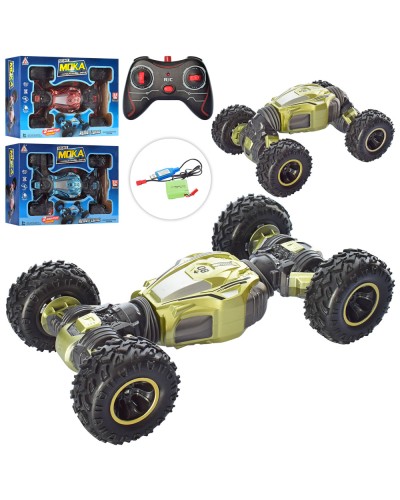 Машина 28 см р/к на акумуляторі трюкова з гумовими колесами та USB, в асортименті, у коробці 31х21х10 см