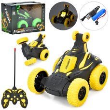 Машинка 12 см р/к на акумуляторі трюкова зі світлом та USB, у коробці 15,5х11,5х11 см