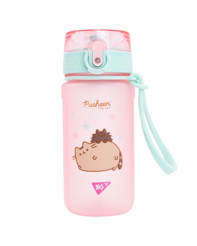 Пляшечка для води «Pusheen» 500 мл рожева, ТМ Yes