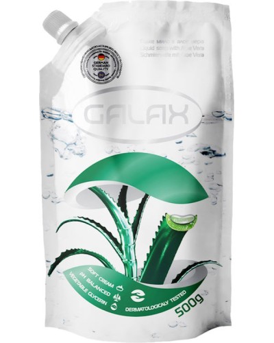 Мило рідке «Алое вера» дойпак 500 г, ТМ GALAX