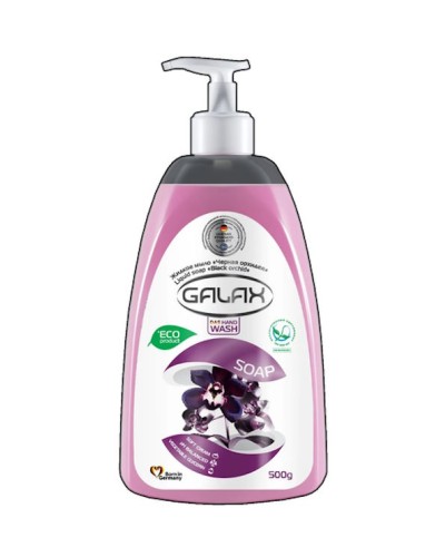 Мило рідке «Чорна орхідея» з дозатором 500 г, ТМ GALAX