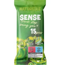 Серветки вологі «Naturelle Sense» універсальні, 15 шт в упаковці