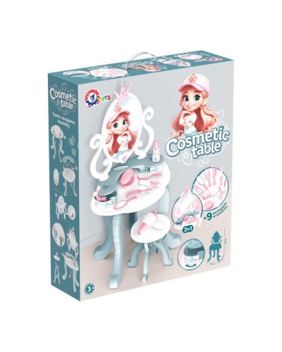 Косметичний столик зі стільчиком та 9 аксесуарами, у коробці 57х48,5х15,5 см, ТМ Технок
