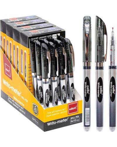 Ручка «Writo-meter» масляна чорна 10 км, ТМ EIIot