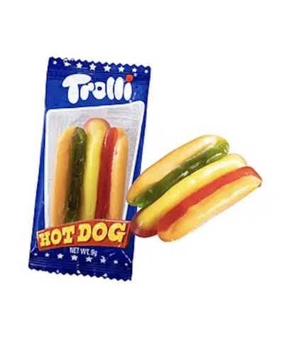 Цукерка «Hot Dog» мармеладна 9 г, ТМ Trolli
