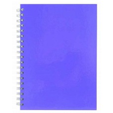 Зошит «PASTEL» з роздільниками В5 на 120 аркушів у клітинку на спіралі з пластиковою обкладинкою, бузковий, ТМ Buromax