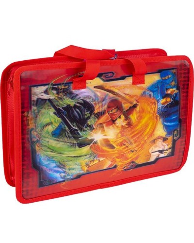 Папка-портфель «Нінзя» А4+ на блискавці з тканинними ручками, ТМ Leader