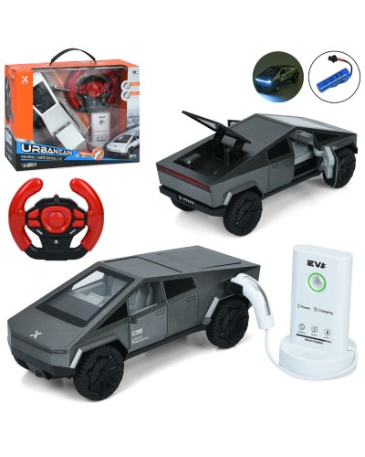 Машина 22 см 1:22 р/к 2,4 Г на акумуляторі зі світлом та музикою на гумових колесах з дварима що відчиняються