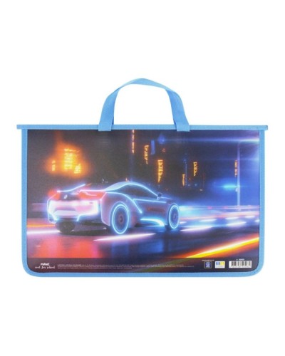 Папка-портфель А4 пластиковий на блискавці, ТМ MAXI