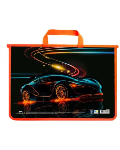 Папка-портфель А4 пластиковий на блискавці, ТМ MAXI