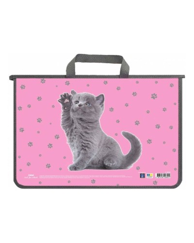 Папка-портфель А4 пластиковий на блискавці, ТМ MAXI