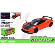 Машина «Pagani Huayra BC» 1:32 металева зі світлом, звуком та дверима що відчиняються, на батарейці, у коробці 18х9х8 см, АВТОПРОМ