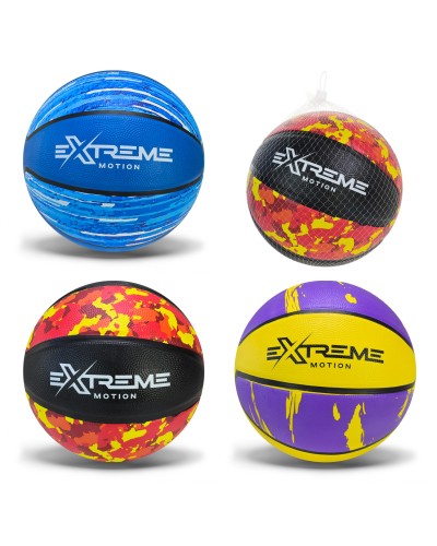 М'яч баскетбольний вагою 600 г, в асортименті, у сітці