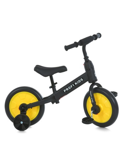 Біговел «PROFI KIDS» 2 в 1 з колесами 12 дюймів з EVA, педалями, додатковими колесами