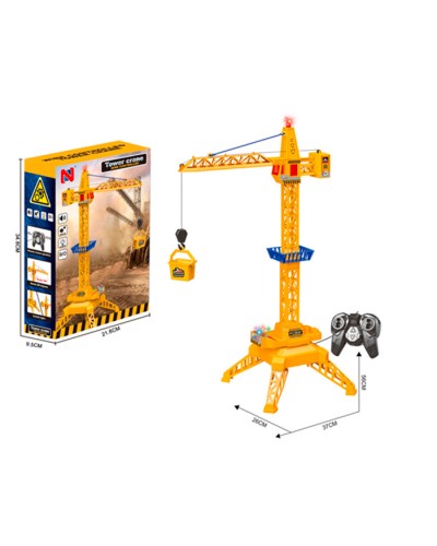 Кран 58 см р/к зі звуком, світлом, рухомими деталями, обертається на 360, на батарейці, у коробці 22х35х9,5 см