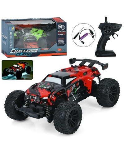 Машина 23 см р/к на акумуляторі зі світлом, USB, гумовими колесами та корпусом о не б`ється, на амортизаторах, в асортименті, у коробці 31х18,5х16,5 см