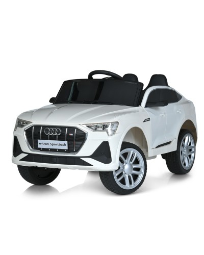 Машина р/к 2,4G на 4 мотора по 45W з акумулятором 12V 10AH, світлом, музикою, USB, MP3, TF, EVA, BLUETOOTH, шкіряним сидінням, білий.