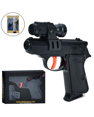 Іграшковий пістолет 15,5 см з водними кулями, в коробці 18х14,5х4 см