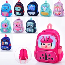 Рюкзак 27х33х12 см на 1 відділення на блискавці з 2 кишенями та короткою ручкою, в асортименті, у пакеті