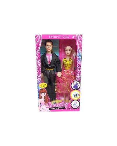 Набір ляльок: Кен 29 см та Барбі 28 см, у коробц 31,5х19,5 см