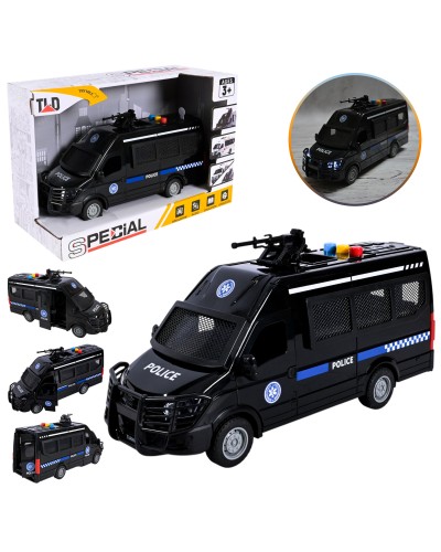 Машина «Поліція» 25 см зі світлом, звуком та дверима що відкриваються, на батарейці, у коробці 32х13х20 см