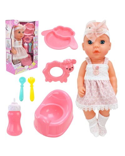 Пупс «Маленьке Сонечко» 33 см з аксесуарами, їсть, пісяє, у коробці 23,5х11х40 см