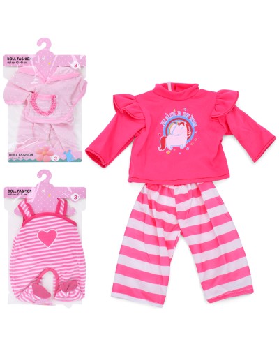 Набір одягу для ляльки 40-45 см, в асортименті, у пакеті 21х32,5х1 см