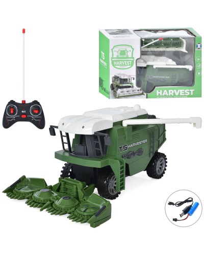 Комбайн 26 см р/к на акумуляторі зі світлом, USB та гумовими колесами, в асортименті, у коробці 31,5х21х13 см