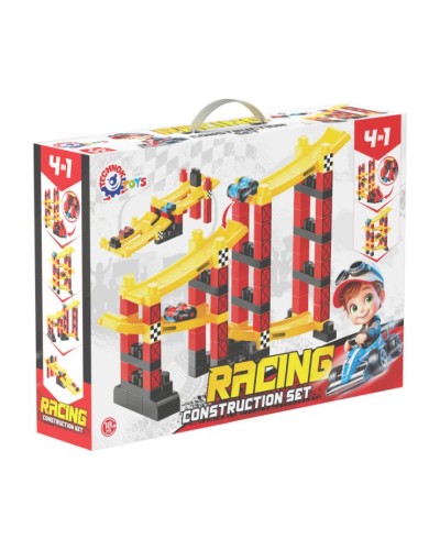 Конструктор «Racing» на 69 деталей та 2 машинки по 6 см, у коробці 44х31,5х10 см, ТМ Технок