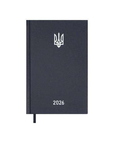 Щоденник датований «AIRY» A5 на 320 арушів з обкладинкою зі шкірзаму, синій, ТМ Buromax