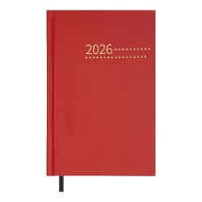 Щоденник датований «ZEST» A5 на 320 арушів з обкладинкою зі шкірзаму, червоний, ТМ Buromax