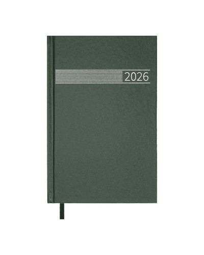 Щоденник датований A5 на 320 арушів з обкладинкою зі шкірзаму, зелений, ТМ Buromax