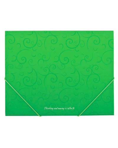 Папка пластикова «BAROCCO» А5 на гумках, салатова, TM Buromax