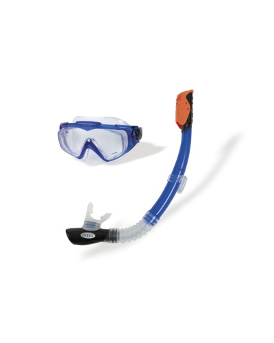 Набір для плавання: маска та трубка, від 14 років, чорний